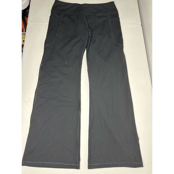 Heathyoga Women’s Athletic Pants Bootcut Wide Leg Black Size XXL Packets - Picture 1 of 16